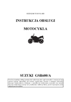 Suzuki GSR600 - Instrukcja Obslugi PL-0